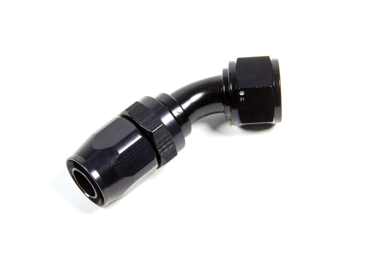 Fragola Hose Fitting #10 45 Deg. to #12 Hose Black 224511-BL