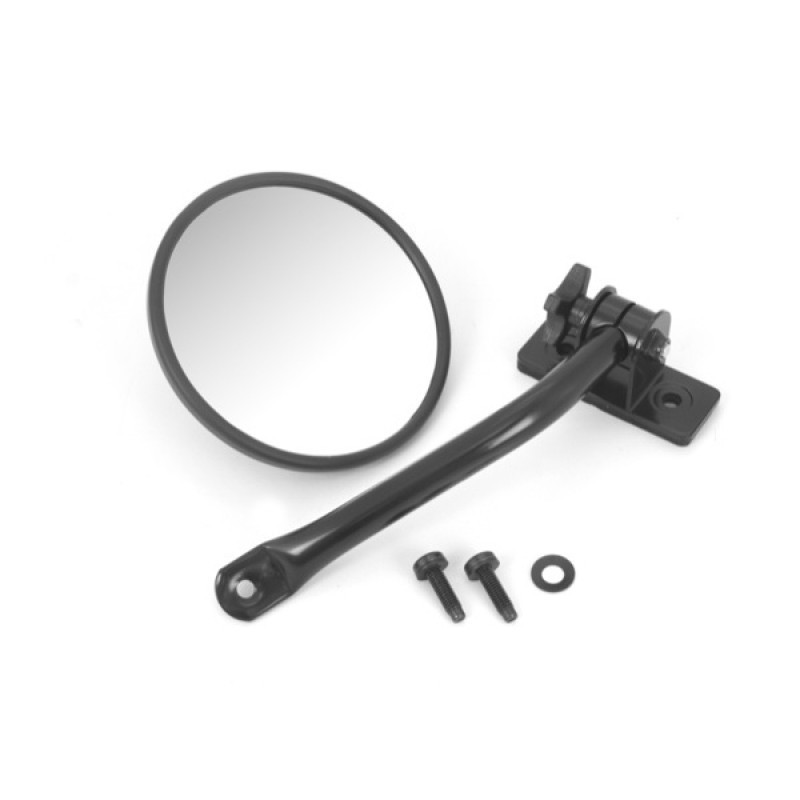 Rugged Ridge Quick Release Mirror Bla ck Round 97-18 Wrangler 11025.11