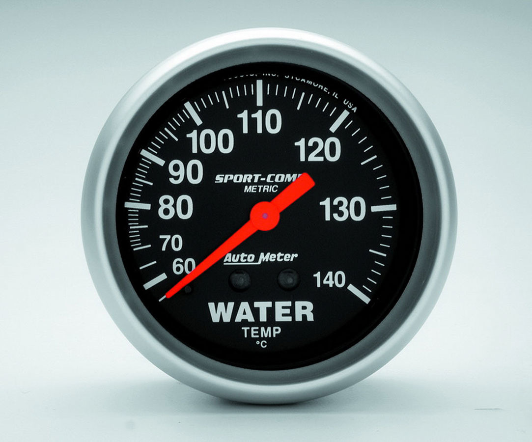 Autometer 2-5/8in S/C Water Temp. Gauge - Metric 3431-M