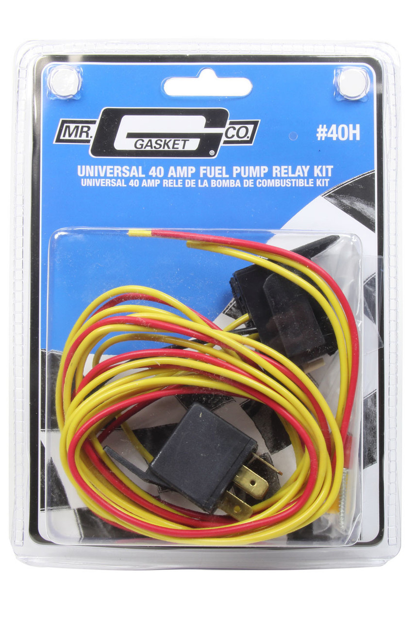 Mr. Gasket 40amp Electric Fuel Pump Relay Kit 40H