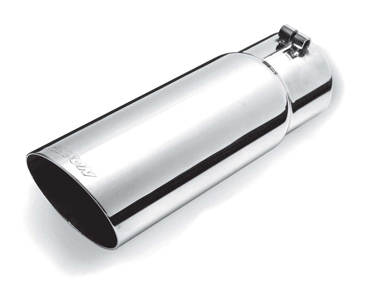 Gibson Exhaust Stainless Single Wall An gle Exhaust Tip 500395