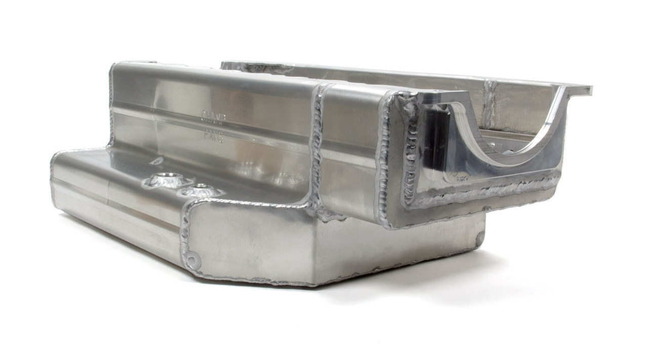 Champ Pans SBC Alm Oil Pan 9.5qts 7in Deep w/Kickout PRO1102KO