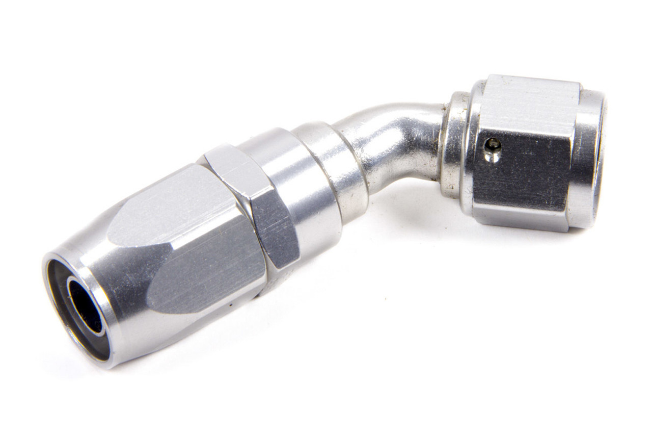 Fragola #12 45-Degr Power Flow Hose End - Clear 104512-CL