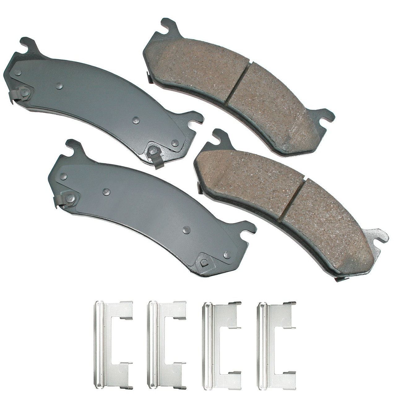 Akebono Brake Corporation ProACT Ultra-Premium Bra ke Pads - Front and Rear ACT785