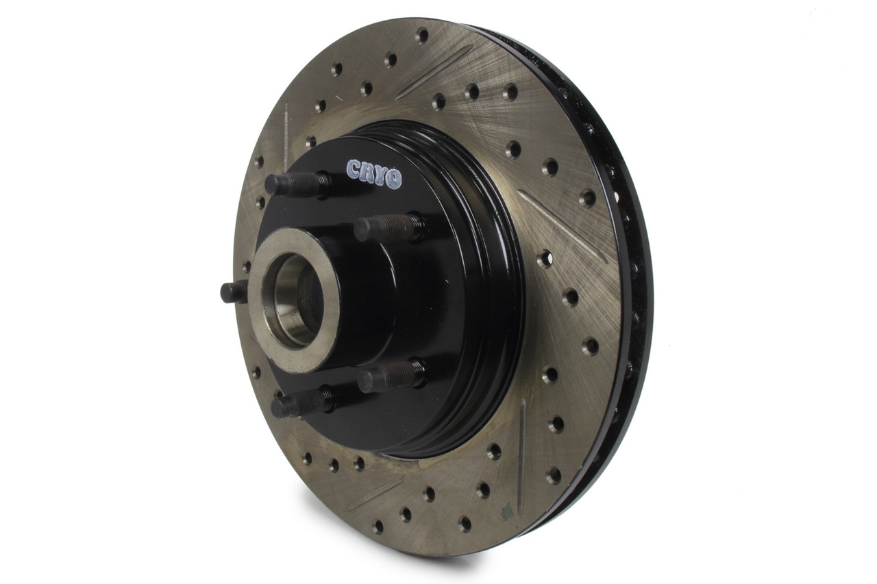 Stoptech Sport Cryo Drilled/Slott ed Brake Rotor; Front Ri 127.61018CR