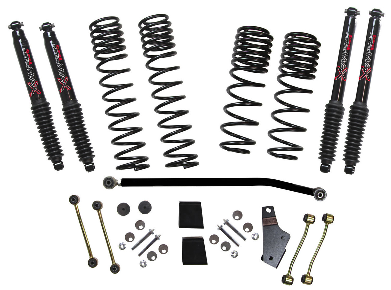 Skyjacker 18- Jeep JL 3.5-4in Suspension Kit Black Max JL40RBPBLT