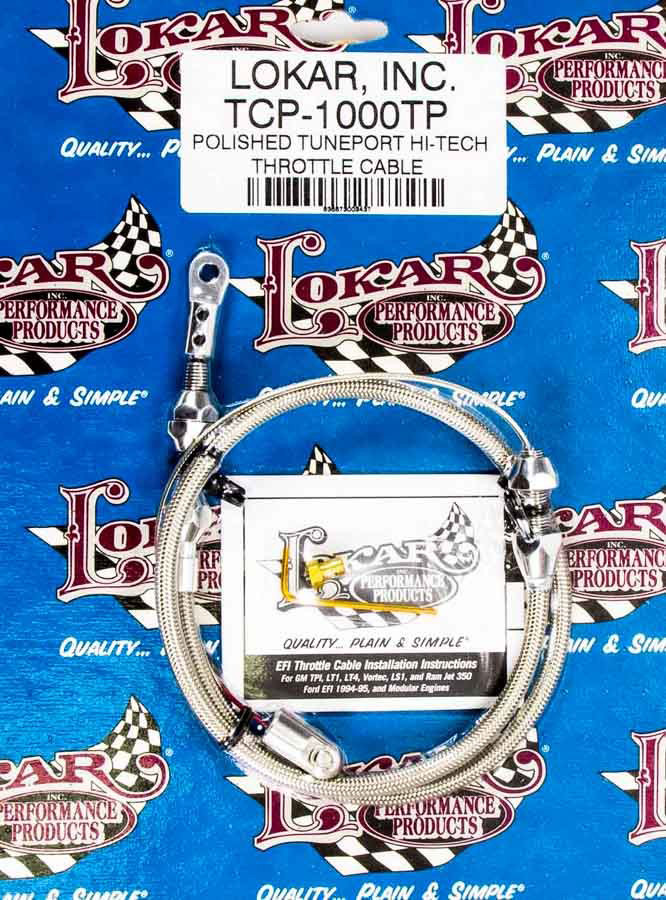 Lokar Polish Tuneport Throttle Cable TCP-1000TP