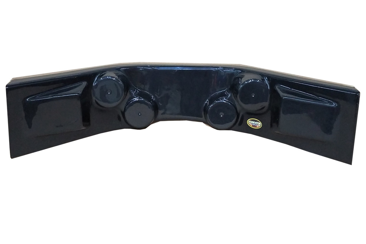 Dominator Racing Products Dash Panel Curved Black 30in w x 12in d x 6.5in 910-BK