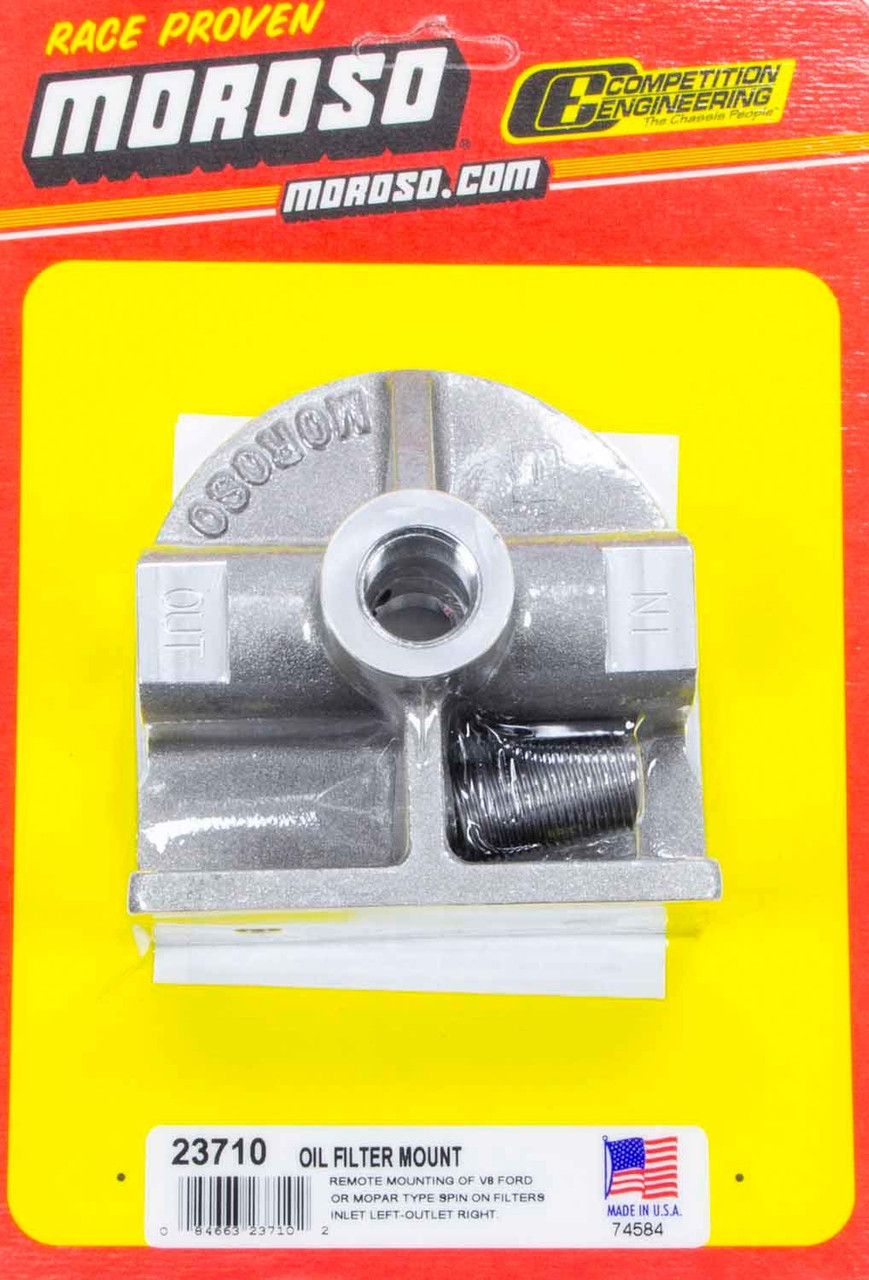 Moroso Ford Oil Filter Mount 23710