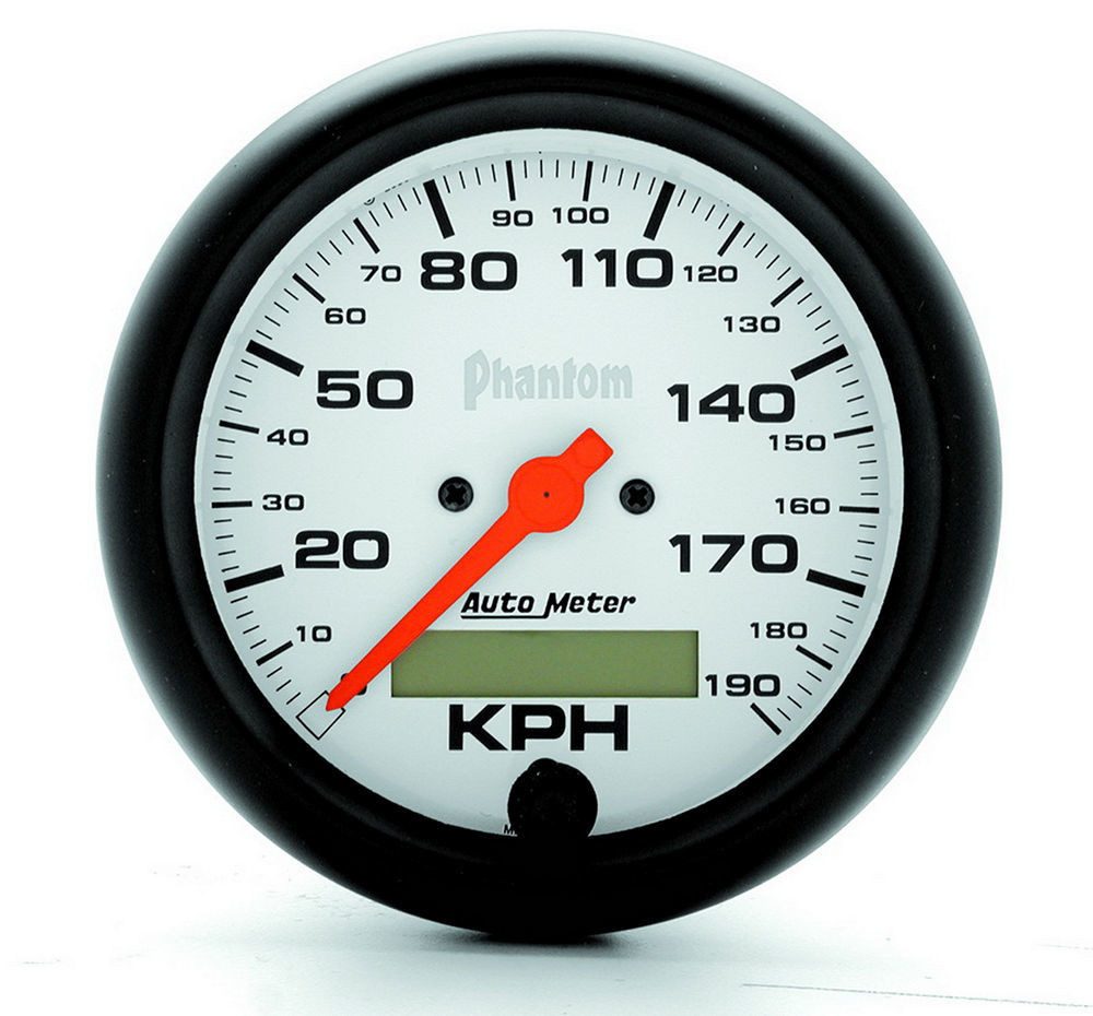 Autometer 3-3/8 Phantom Speedo - Metric 190KPH 5887-M
