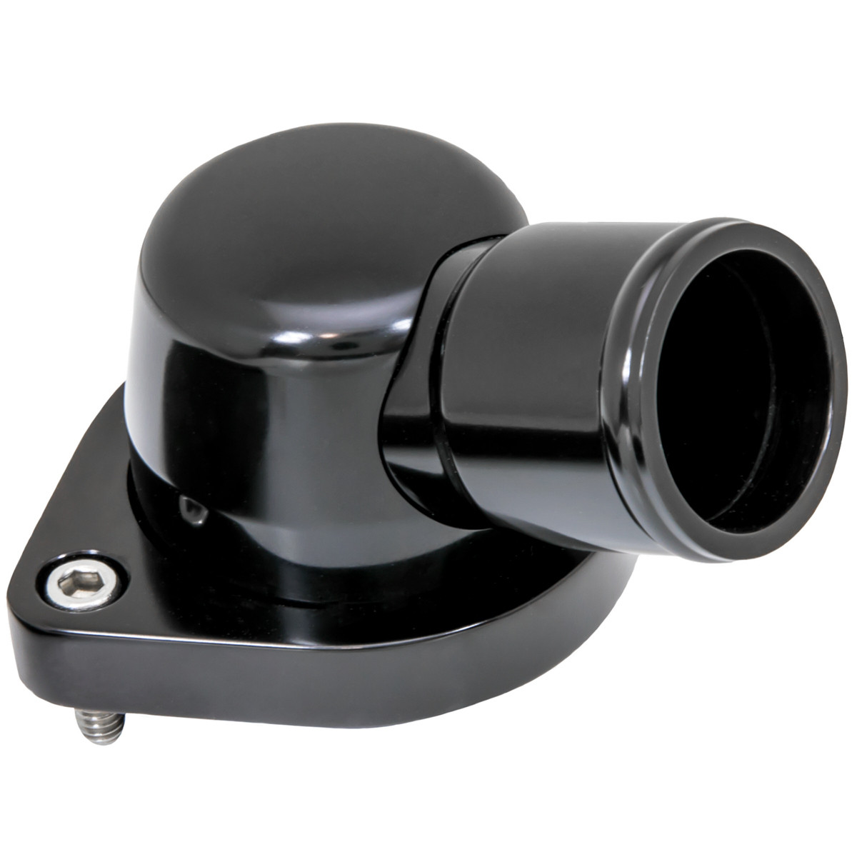 Billet Specialties Thermostat Housing 15 Degree LS 10-Up Black BLK90335