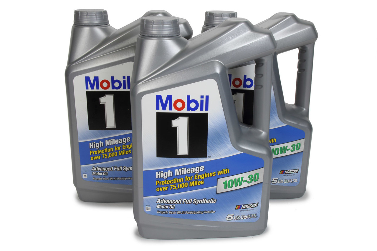 Mobil 1 10w30 High Mileage Oil Case 3x5 Qt Bottles 120770