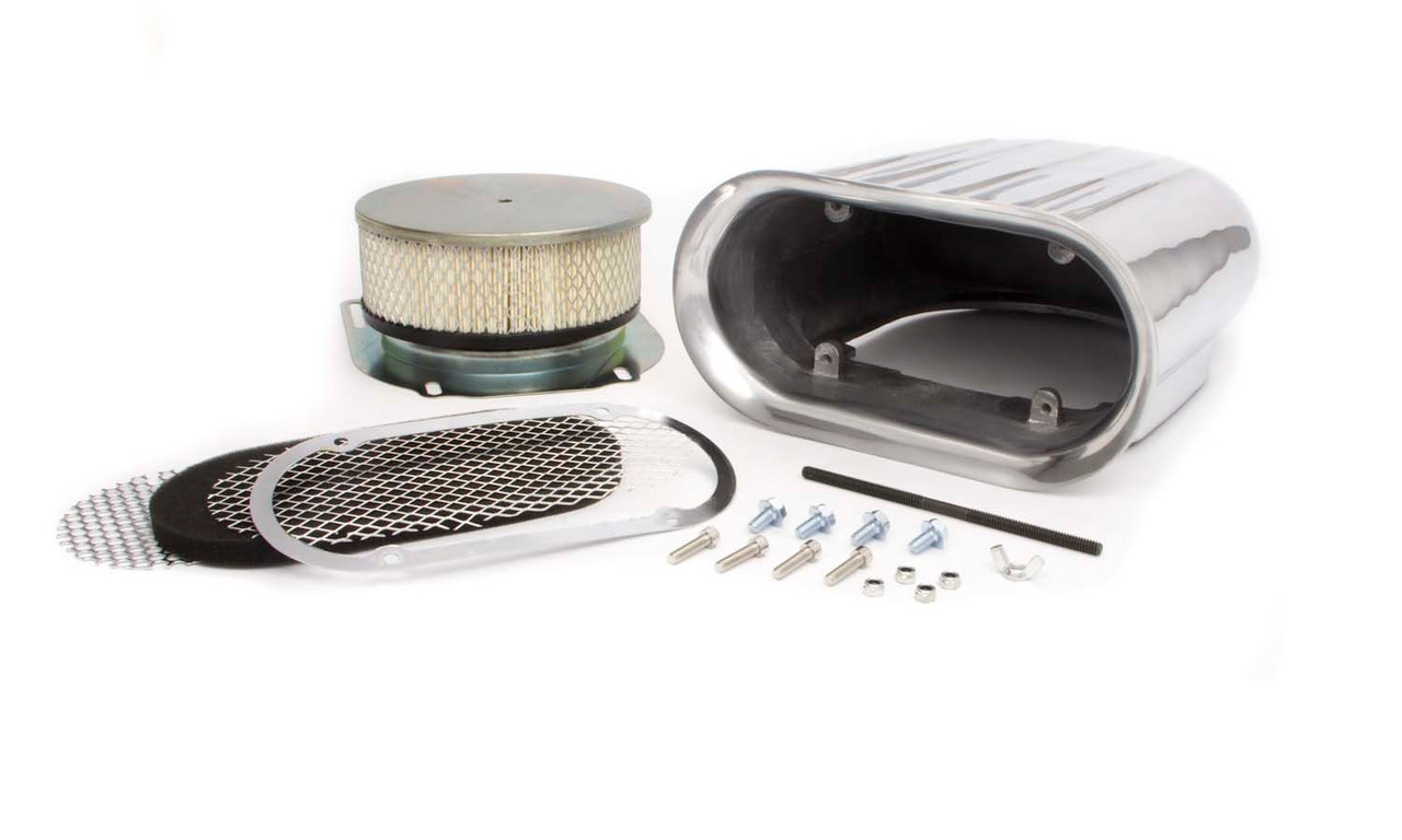 Racing Power Co-Packaged Finned Alum Scoop Polish w/Element R5246