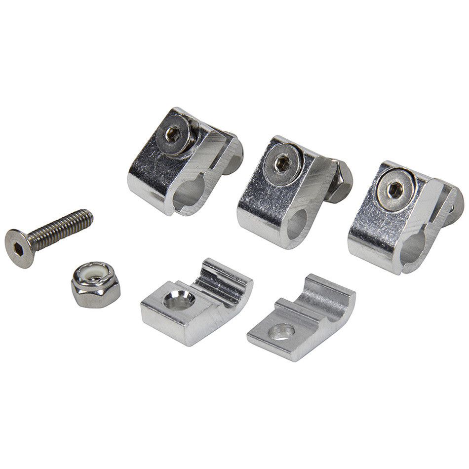 Allstar Performance 2pc Alum Line Clamps 1/4in 4pk ALL18321