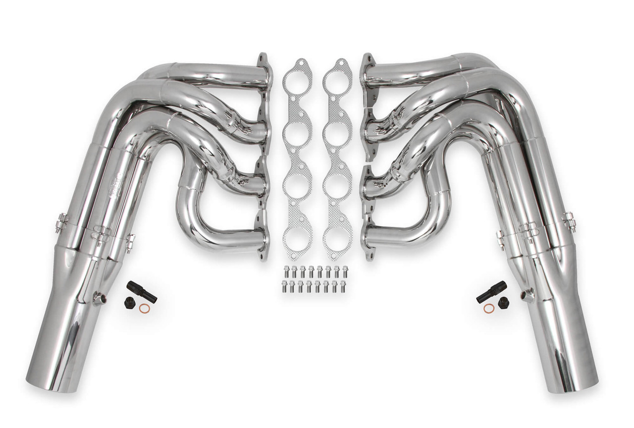 Hooker BBC Dragster Headers 3- Step - 304 SS Polished 2501-2HKR