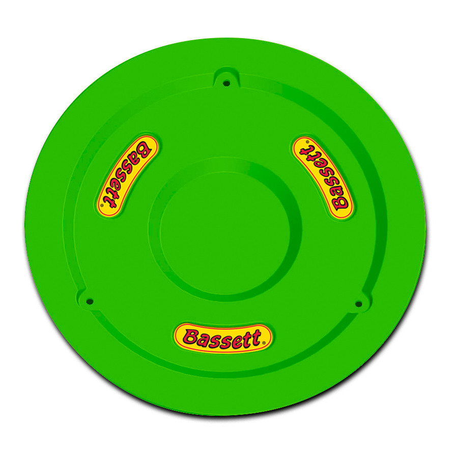 Bassett Wheel Cover 15in Green Fluorescent 5PLG-FLOGRN
