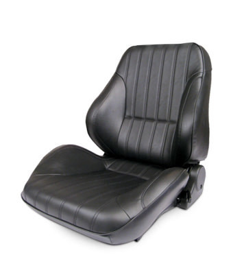 Scat Enterprises Rally Low Back Seat - LH - Black Vinyl 80-1050-51L