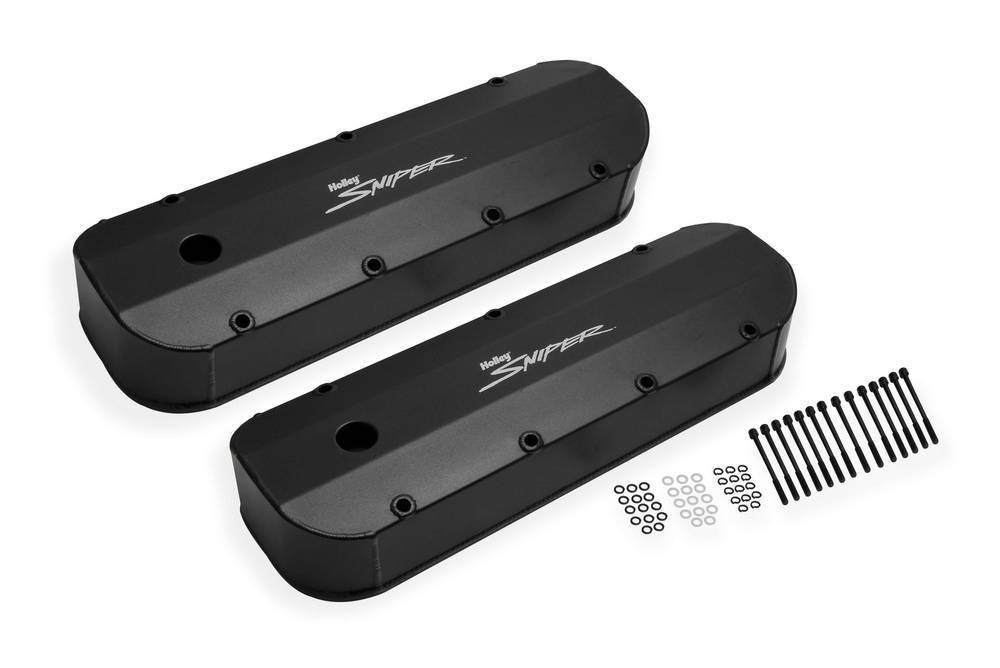 Holley Sniper Fabricated Valve Covers BBC Tall 890002B