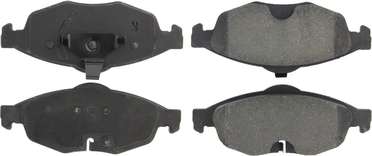 Centric Brake Parts Premium Semi-Metallic Br ake Pads with Shims and 300.0869