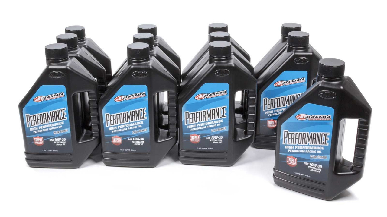 Maxima Racing Oils 10W30 Petroleum Oil Case 12x1 Quart Performance 39-33901
