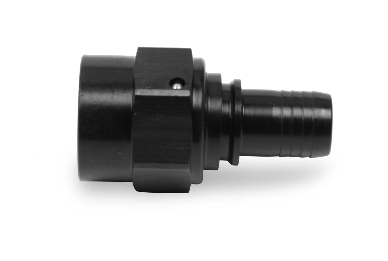 Earls 6an Str Ultrapro Crimp- On Hose End - Black 680106ERL
