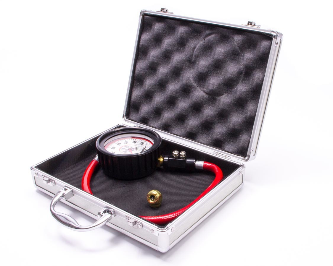 Longacre Tire Gauge 0-40PSI 3.5in GID Dual Bleed 52-52011