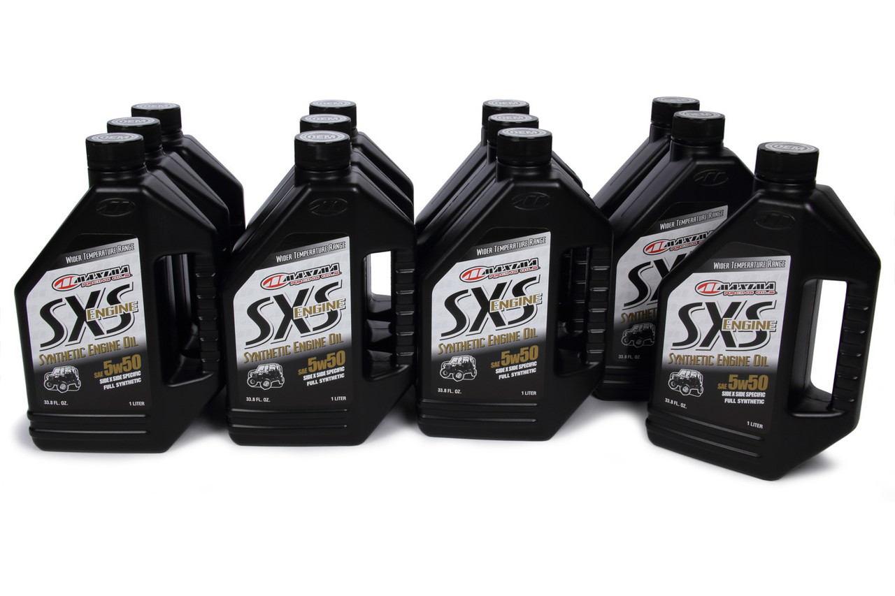 Maxima Racing Oils SXS Engine Full Syntheti c 5w50 Case 12 x 1 Liter 30-18901