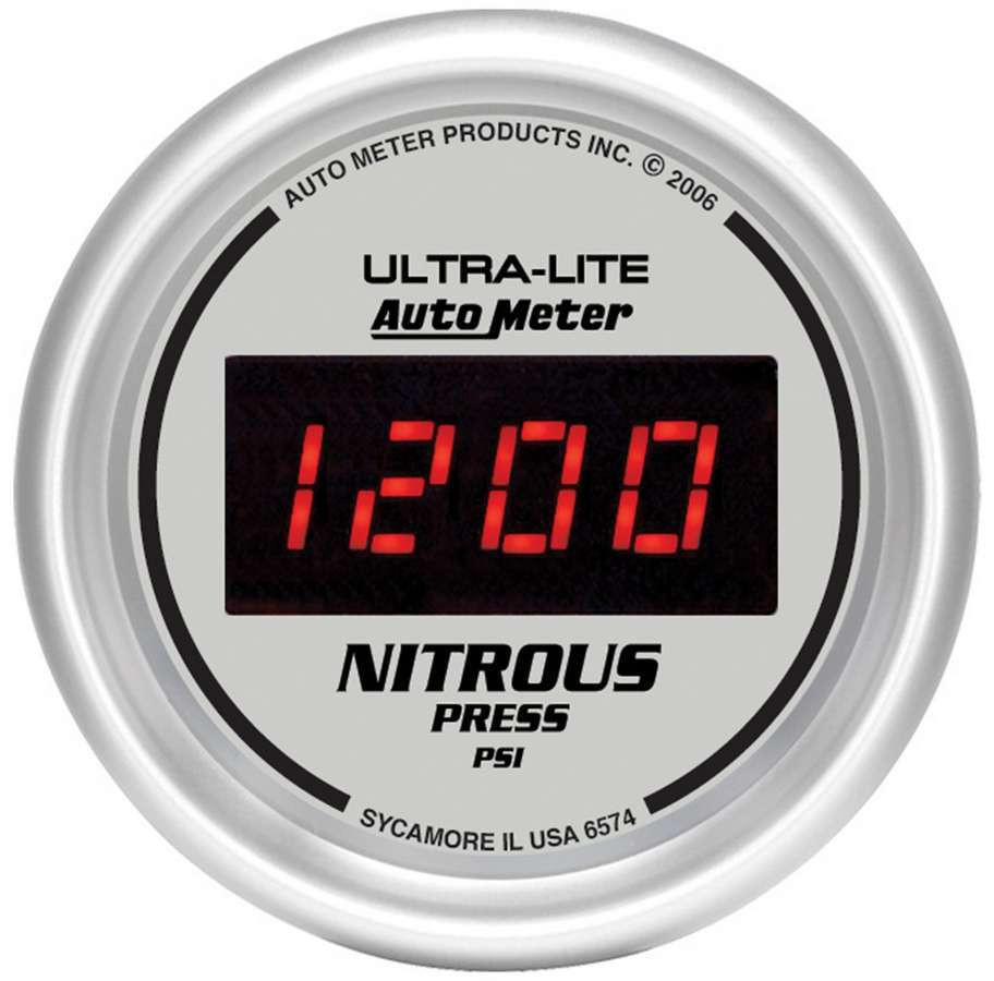 Autometer 2-1/16in DG/S Nitrous Pressure Gauge 6574
