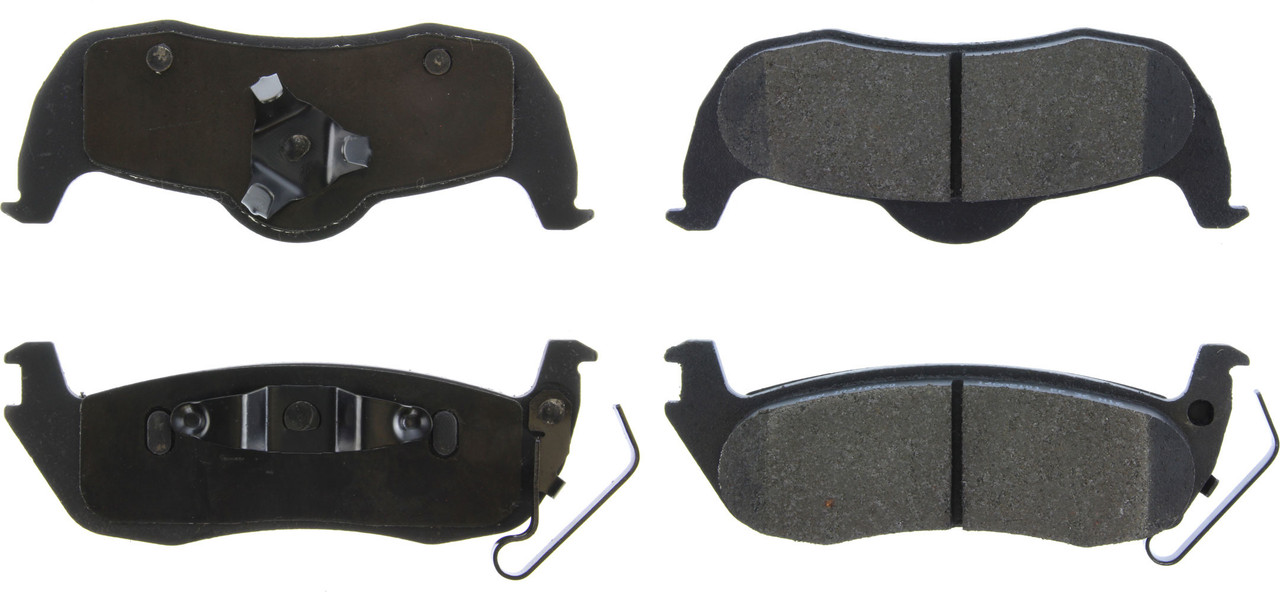 Centric Brake Parts Posi-Quiet Semi-Metallic Brake Pads with Hardwar 104.1087