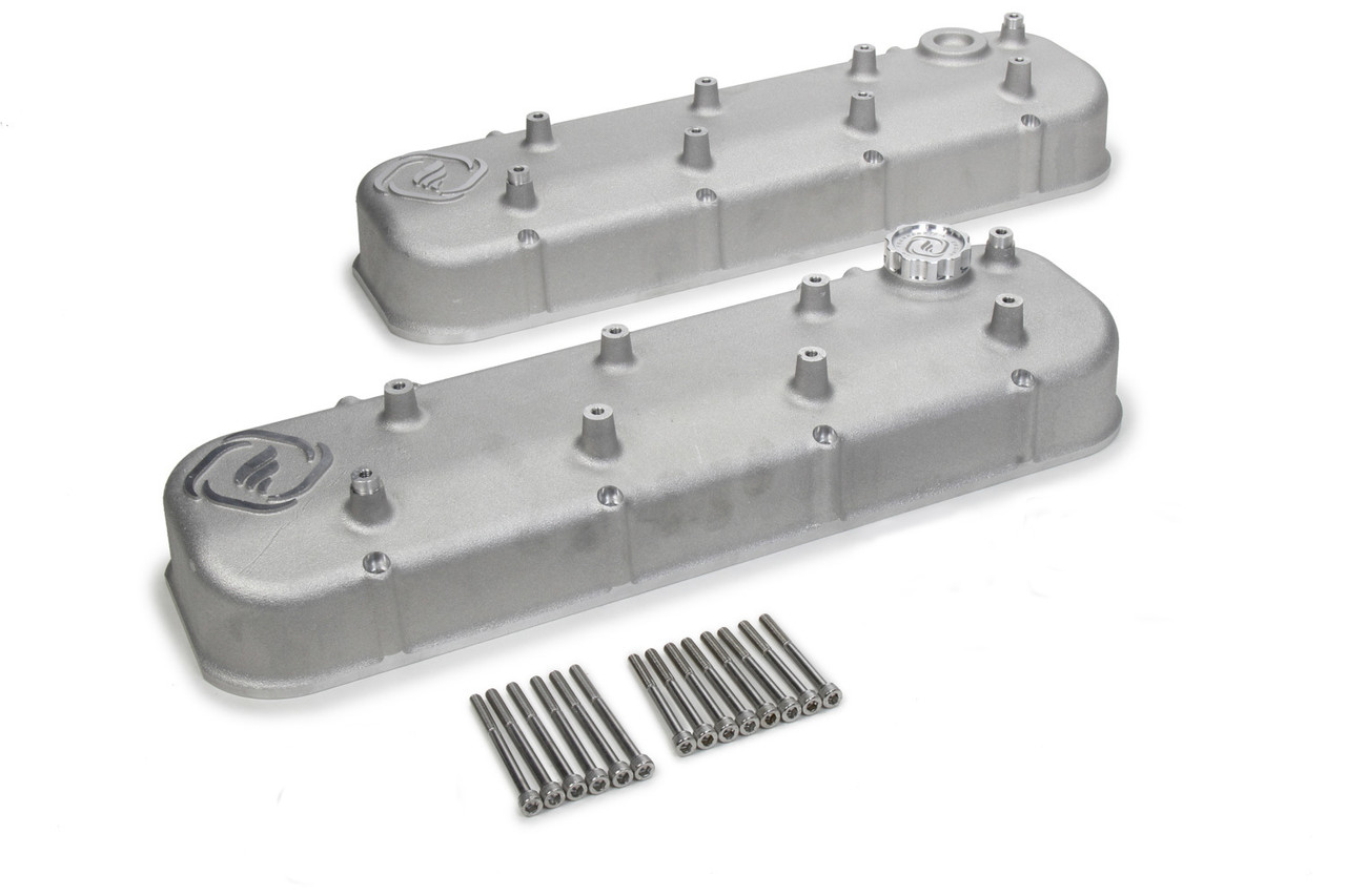 Frankenstein Engine Dynamics F-Series Valve Cover Set Cast Natural Finish 916085