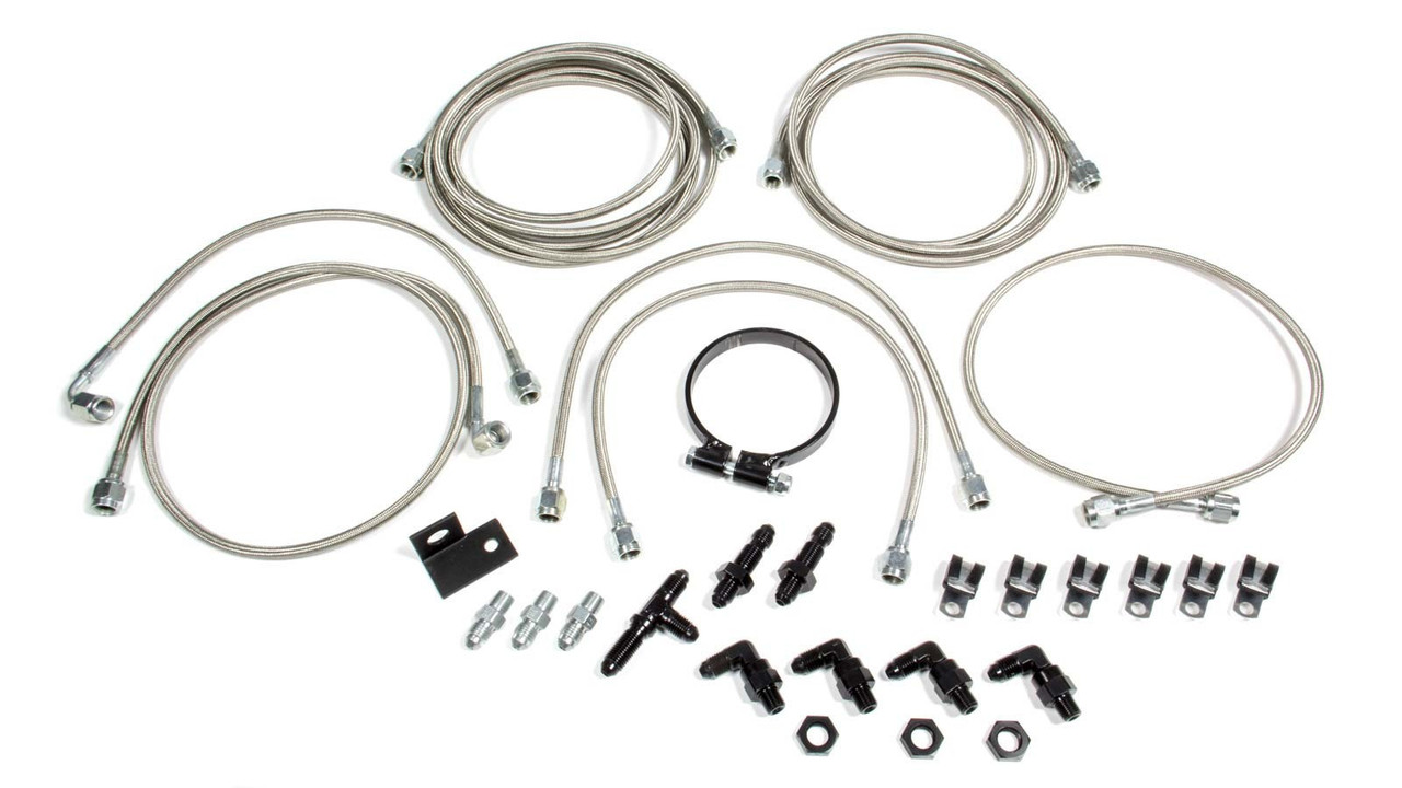 Allstar Performance Dirt Car Brake Line Kit LM Aftermarket Calipers ALL42054