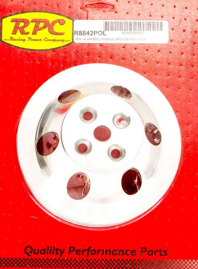 Racing Power Co-Packaged BBC 2 Groove Pol Alum Short W/P Pulley R8842POL