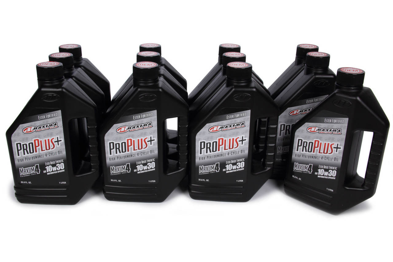 Maxima Racing Oils Pro Plus+ 10w30 Syntheti c Case 12 x 1 Liter 30-01901