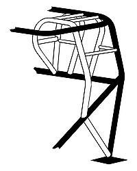 Chassis Engineering Funny Car Cage Addition 1-5/8in x .083in C/Moly C/E4023