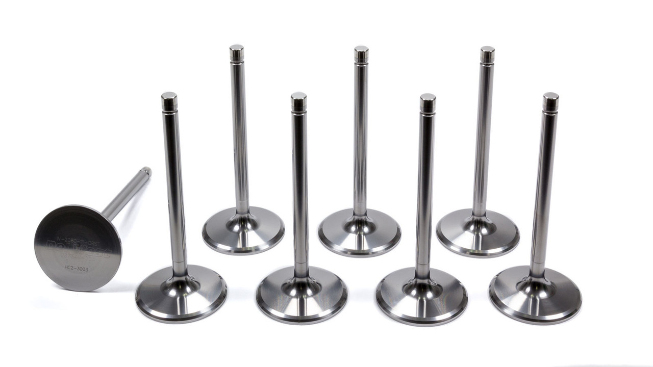 Del West 11/32 Intake Valves - 2.080 IV2080-1T-CRST-8