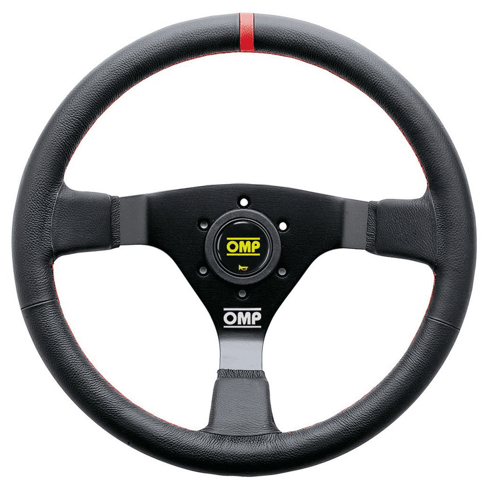 Omp Racing, Inc. WRC Steering Wheel Black and Red .350 Dia Grip OD/1980/NR