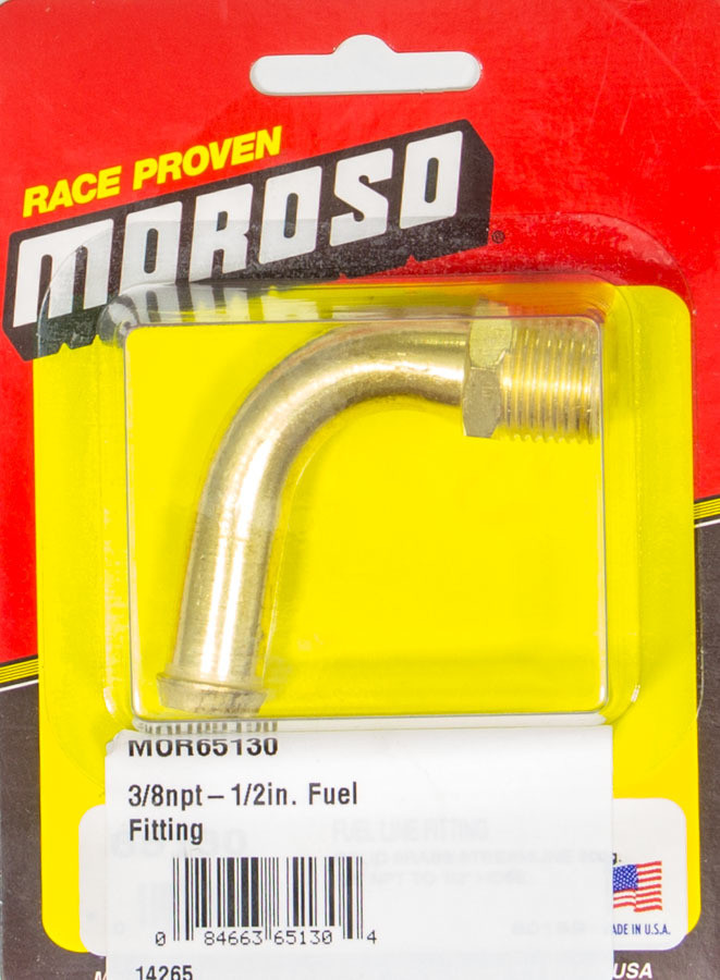 Moroso 3/8npt-1/2in. Fuel Fitting 65130
