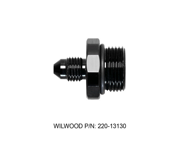 Wilwood Fitting M/C 11/16-20 -3 AN Compact Remote Resv. 220-13130