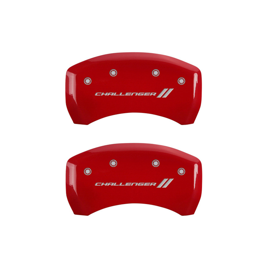 Mgp Caliper Cover 15-17 Dodge Challenger Caliper Covers Red 12162SCL1RD