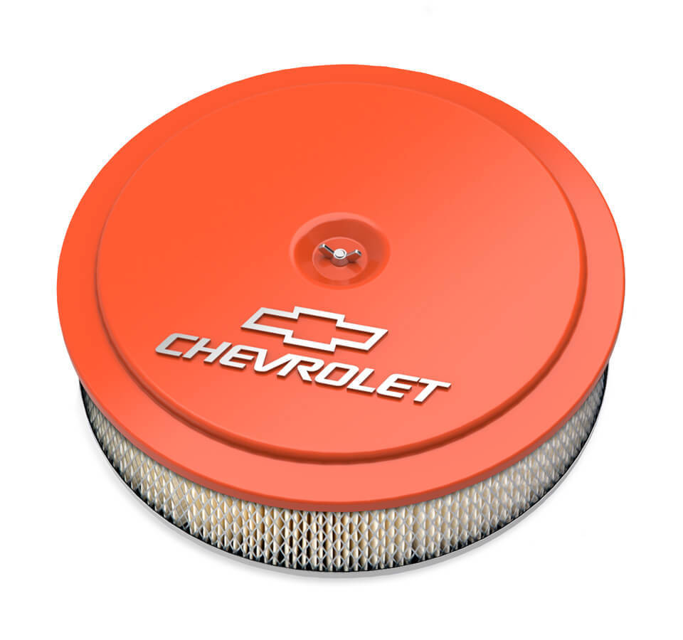 Holley 14 x 3 Air Cleaner GM Muscle Series Orange 120-216