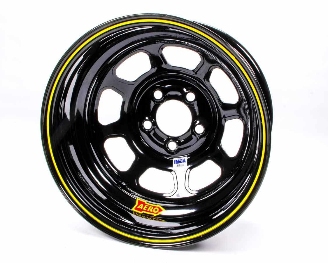 Aero Race Wheels 15x8 1in 4.75 Black 52-184710
