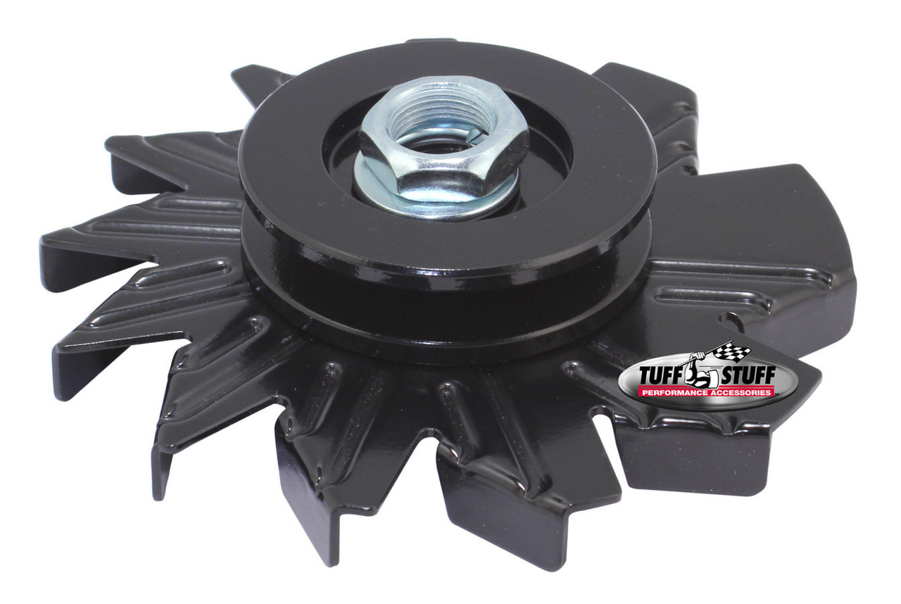 Tuff-Stuff Alternator Stealth Black Fan and Pulley Combo 7600AB