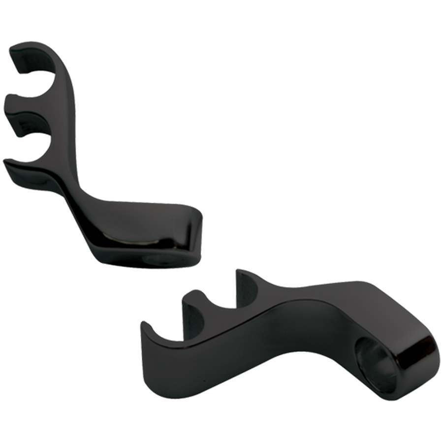 Billet Specialties 2 Wire Separator Valve Cover Mount Black Pair 69782