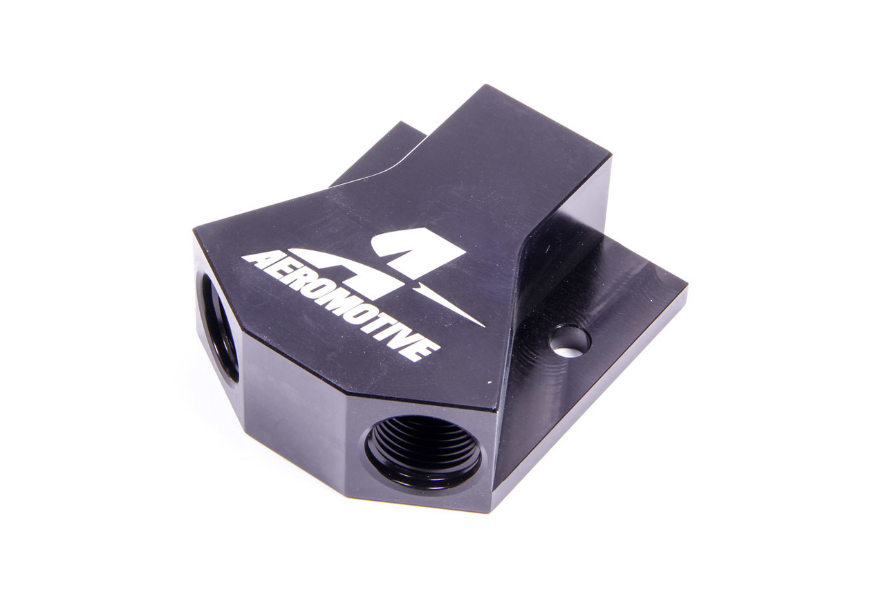 Aeromotive Y-Block Female O-Ring -10 to Dual -8 15620