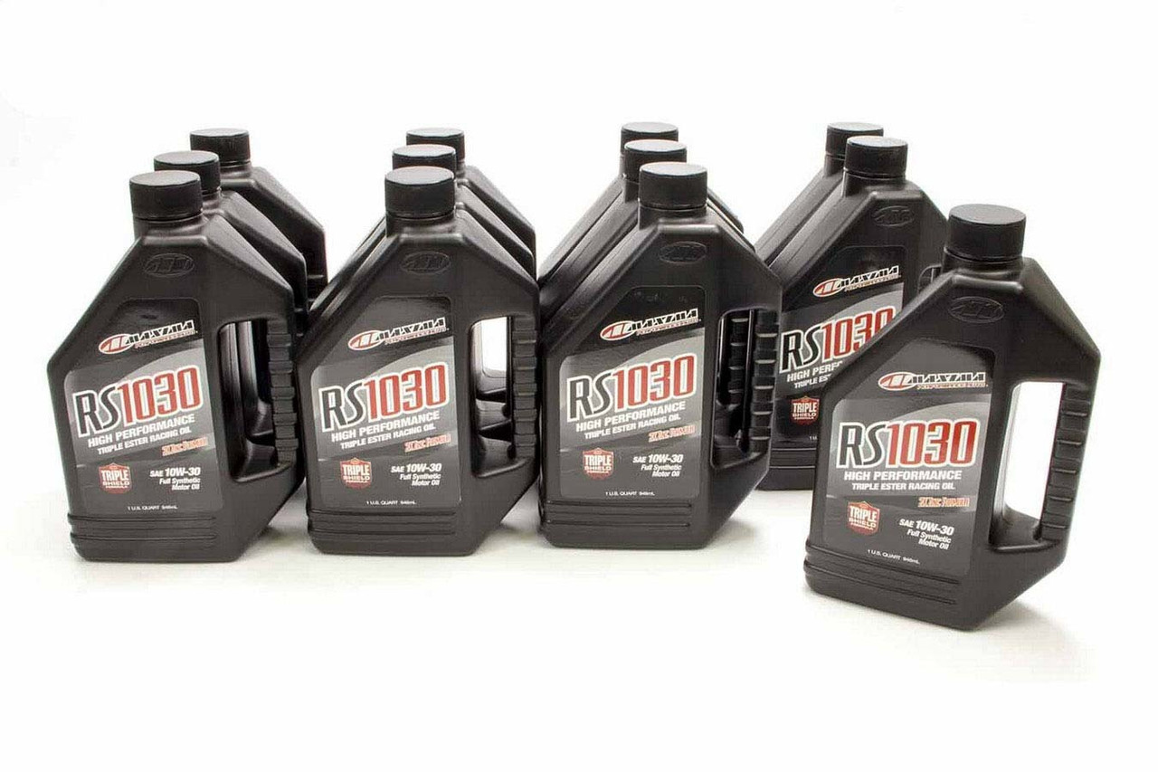 Maxima Racing Oils 10w30 Synthetic Oil Case 12x1 Quart RS1030 39-01901