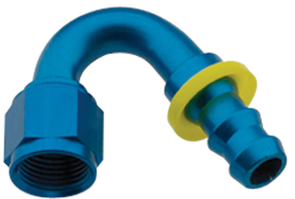 Fragola Hose Fitting #8 150 Deg Push Lock 215008