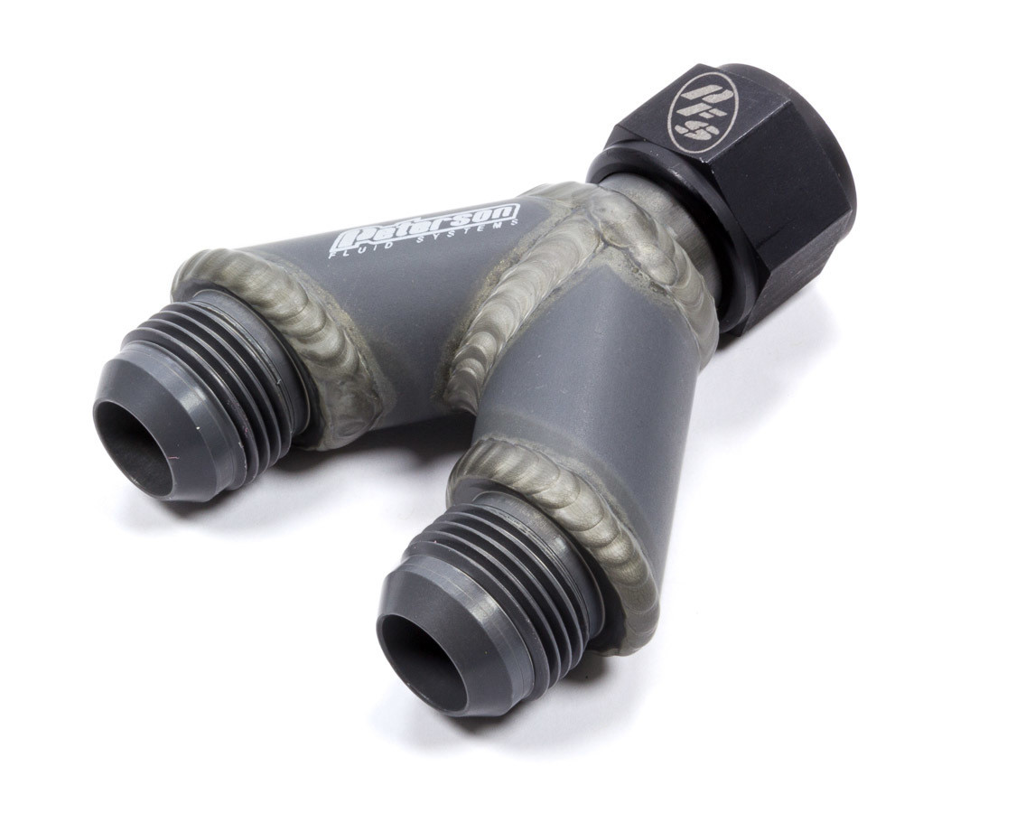 Peterson Fluid Y-Manifold -12an Female Swivel to 12an Male 10-1712