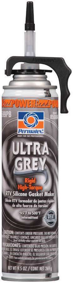 Permatex Powerbead Ultra Grey RTV Silicone 9.5oz 85084