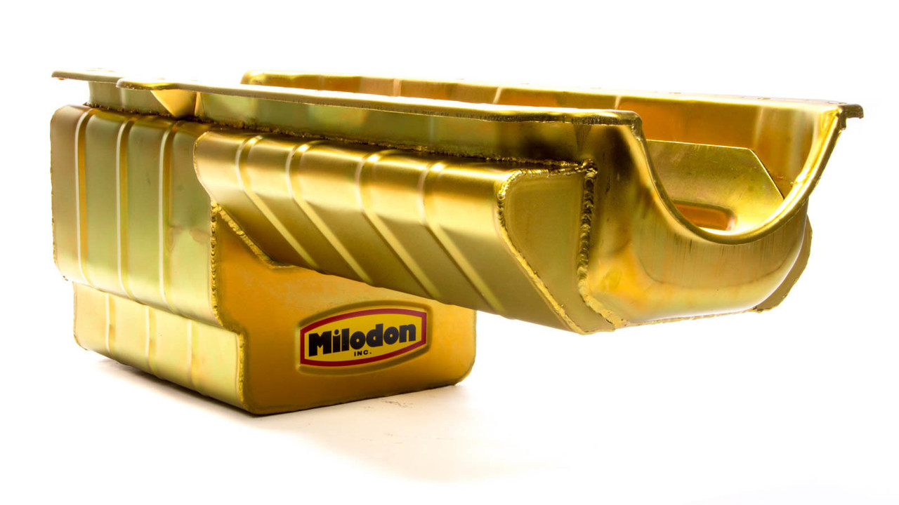 Milodon Oil Pan - SBC Drag Race 5qt. RH Dipstick 31169