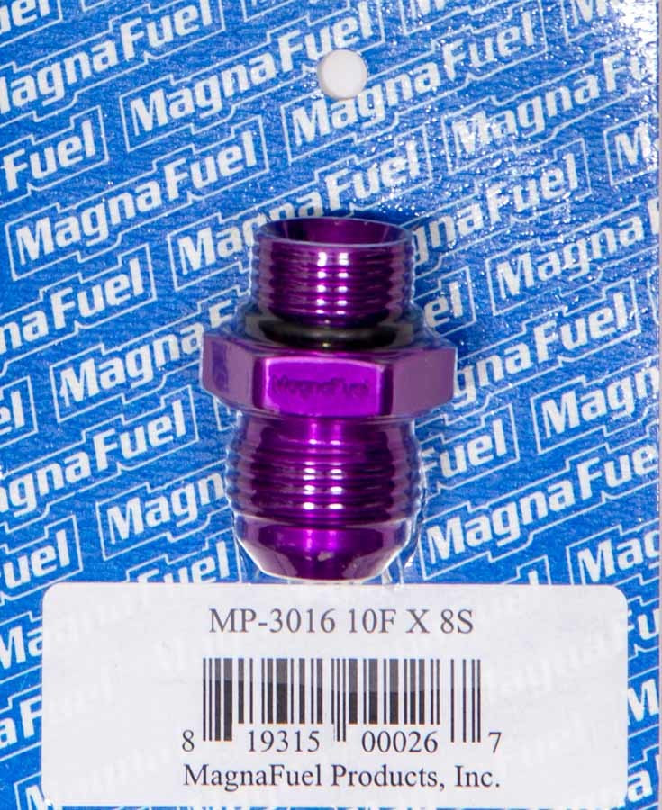 Magnafuel/Magnaflow Fuel Systems #10 to #8 O-Ring Male Adapter Fitting MP-3016
